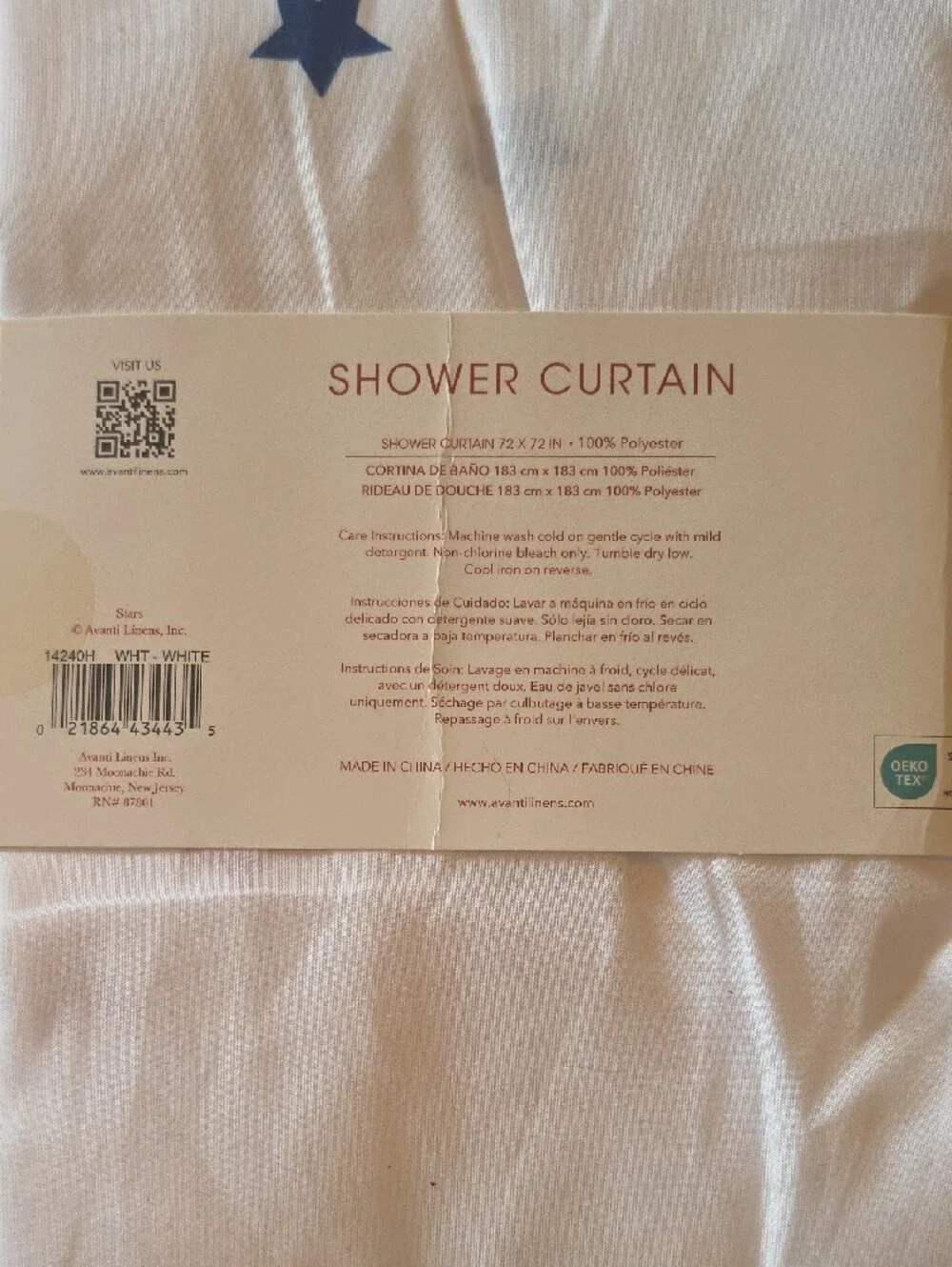 Avanti white shower